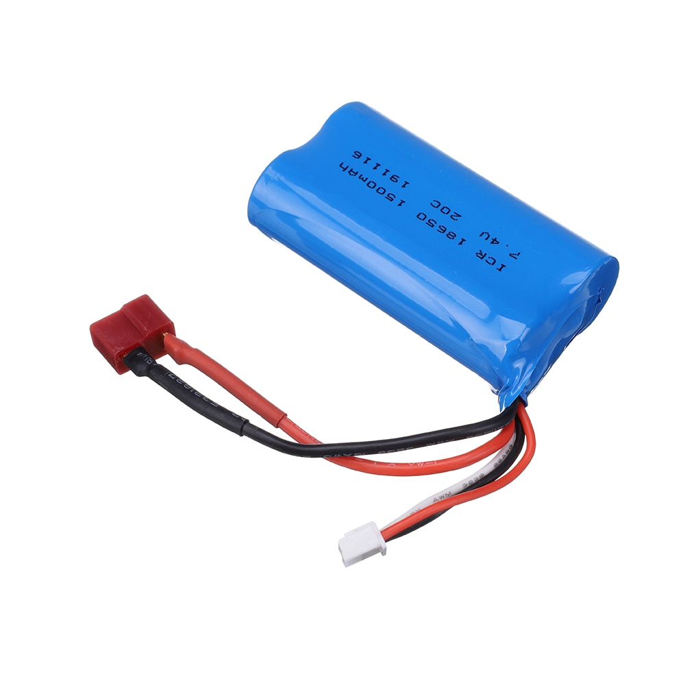 Batteria 7.4v 2S per 1001 1002 HB ZP1001 HB ZP1002 accessori auto telecomando 7.4v 1500mah batteria li-po 20C 18650 T spina