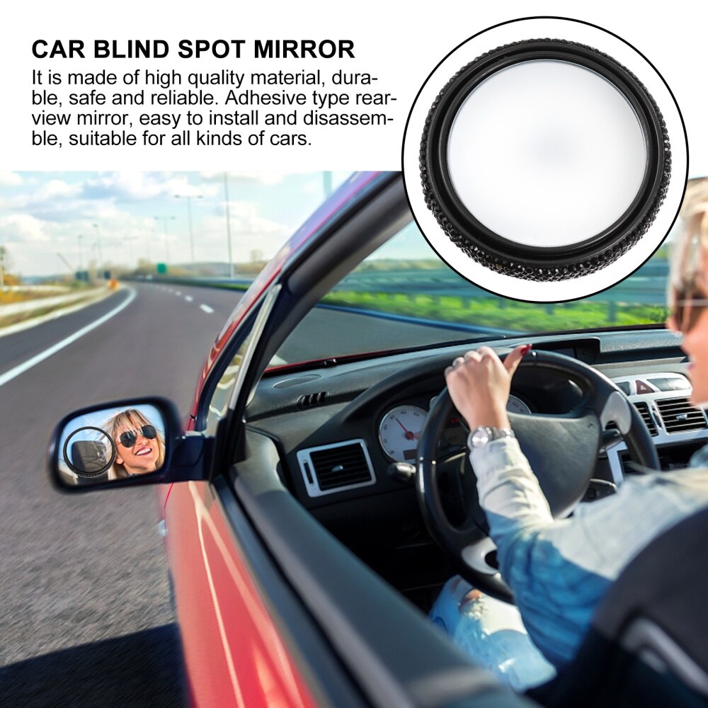 1 pc roterende compacte duurzame achteruitkijkspiegel dodehoekspiegel hulpspiegel voor auto