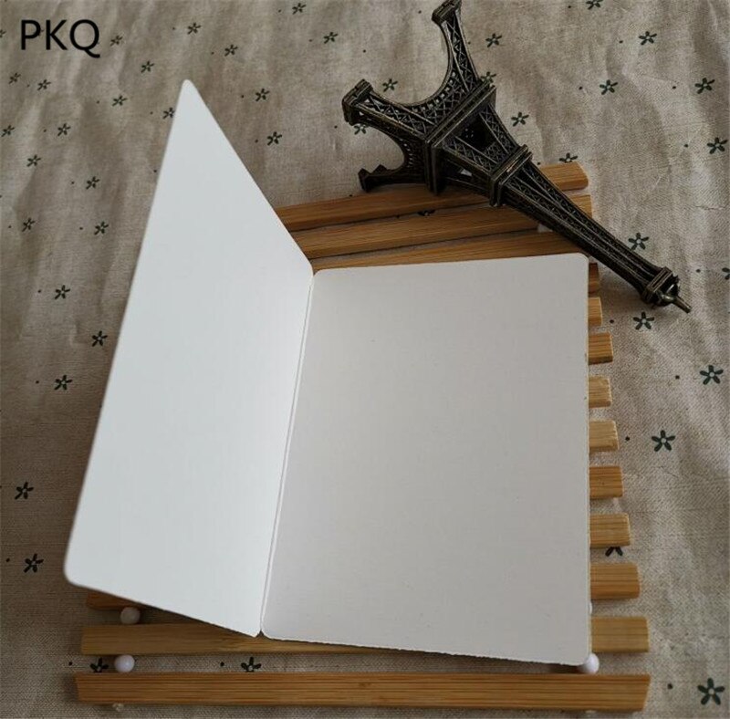 10pcs Vintage Kraft Paper Blank Cards Folded Greeting Card Painting DIY Cards Blank Christmas Card