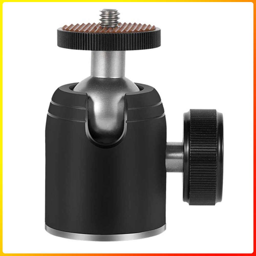 Tripod Mini Ball Head 360 Degree Metal Ballhead Mount with 3/8&quot; to 1/4&quot; Screw for Digital Camera DSLR Cell Phone Monopod