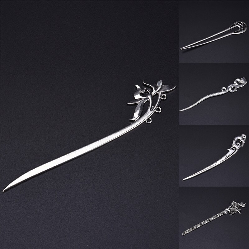 1 Pcs Vintage Frauen Haar Sticks Pins Eleganz Legierung Geometrische Mädchen Stirnbänder Dame Barrettes Haar Clip Zubehör