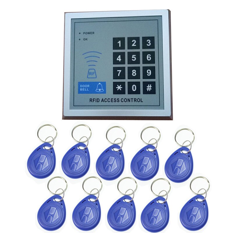 RFID 125KHz Proximity Entry Door Lock Access Control System ID card Capacity 2000 cards home security: with 10 Mortise