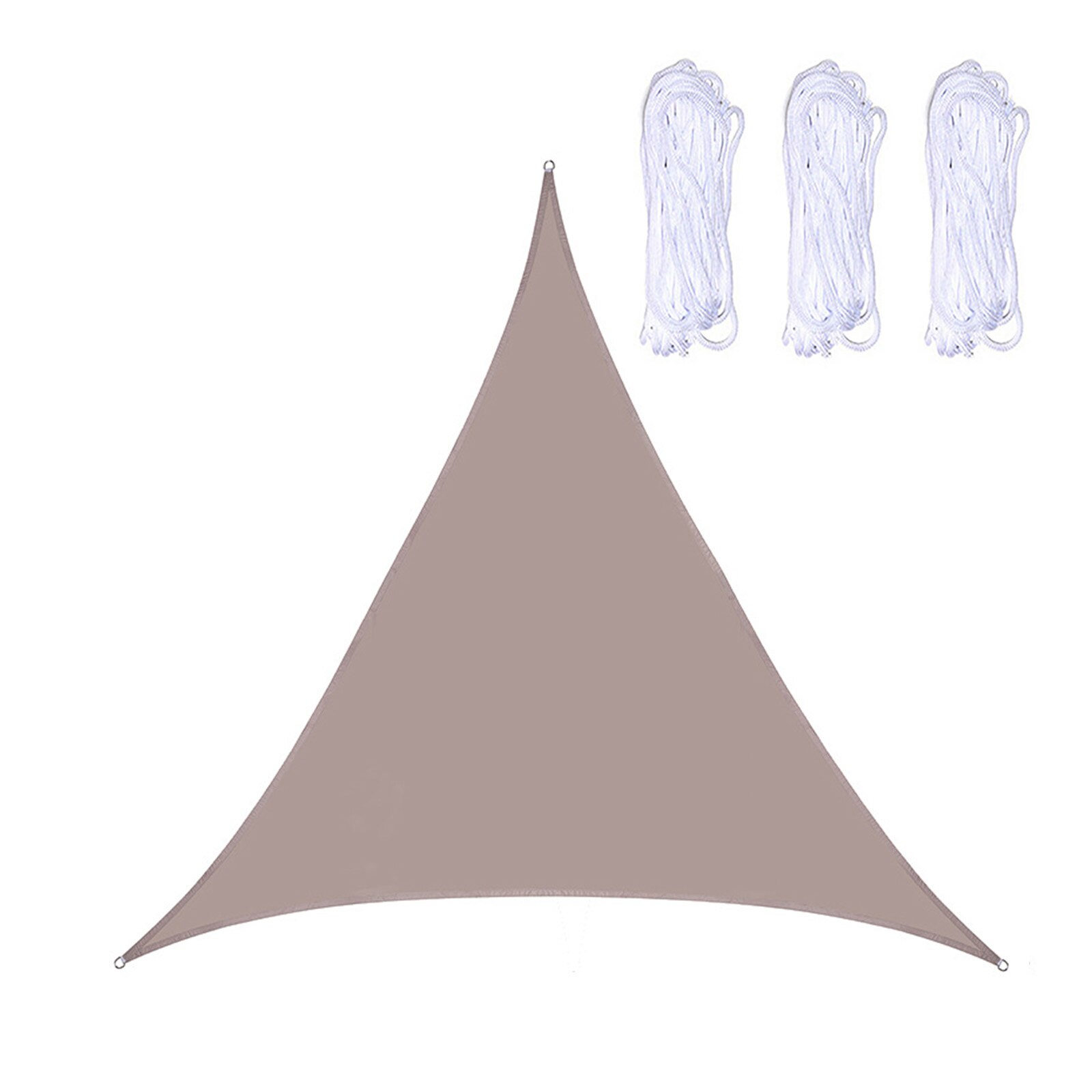 Zonnescherm Doek Zonneschermen Luifel Vaststelling Anti-Uv Duurzaam Slijtvast Tuin Outdoor Driehoek Uv-Bescherming Waterdichte Luifel: Khaki