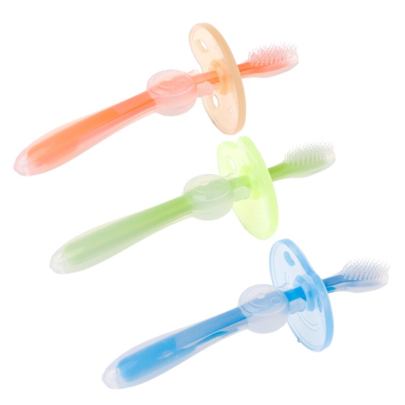 Baby Teether Training Teeth Soft Toothbrush Brush Safe Bendable