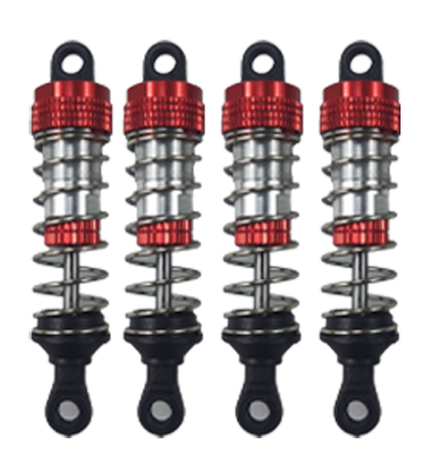 Wltoys 144001 144002 144010 124007 124008 124016 124018 124019 Amortiguador de aceite de Metal, accesorios de piezas de actualización de coche RC: Chocolate