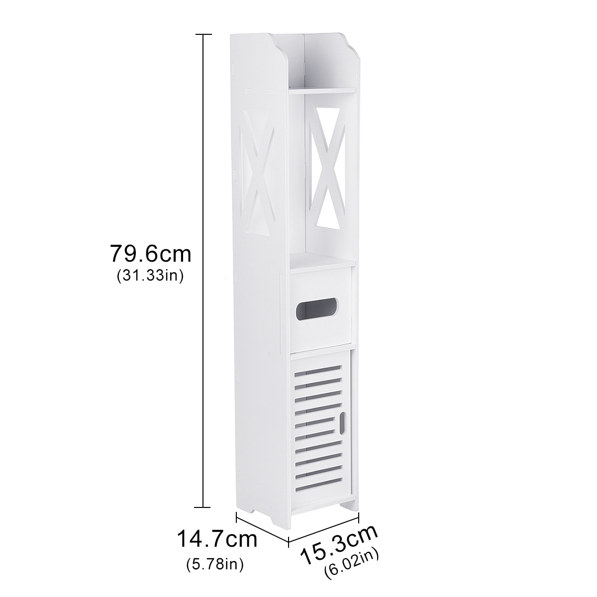 Badkamer Wc Meubels Kast Wit Hout Kast Plank Tissue Opbergrek Voor Wasmiddel Shampoo Wc Organizer