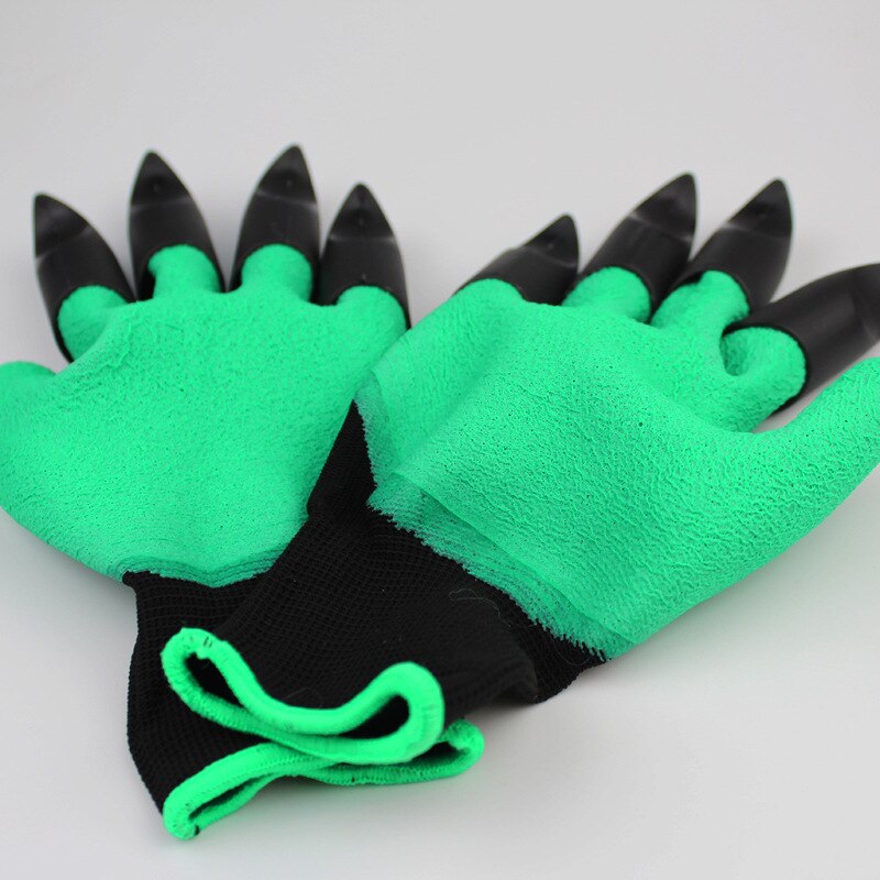 Rubber waterproof safety planting gloves Gardening digging planting tool gloves Garden home agricultural tools