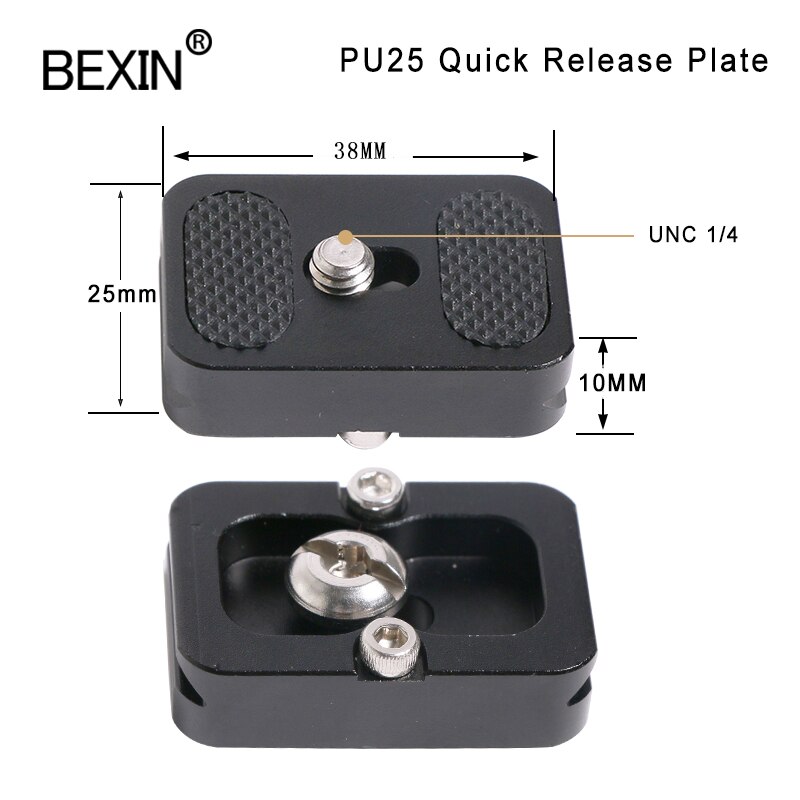 Mini plate quick release plate tripod Plate Quick Release camera plate PU-25 1/4 screw mount for Arca Swiss SLR dslr camera