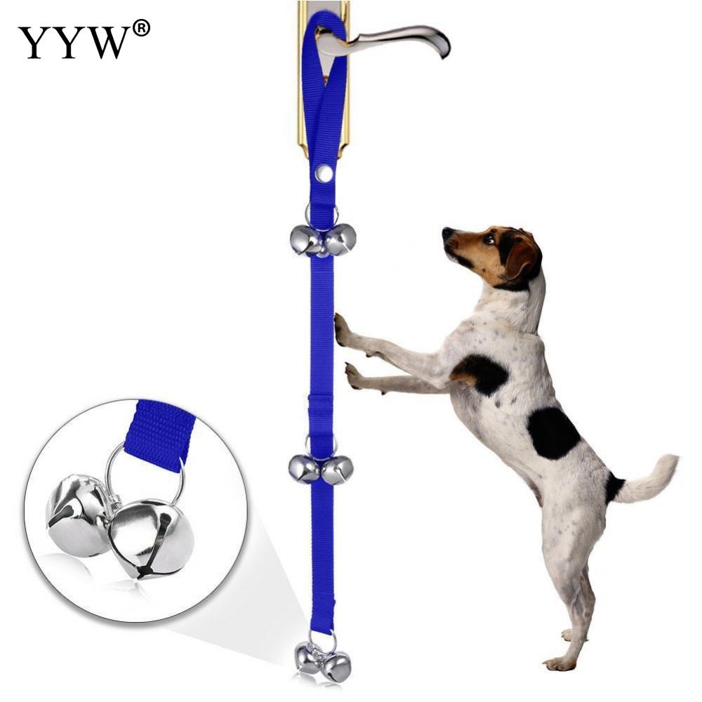 Chien de compagnie formation chiens sonnette réglable corde maison formation communiquer alarme Clicker animaux chats polypropylène-PP porte cloche
