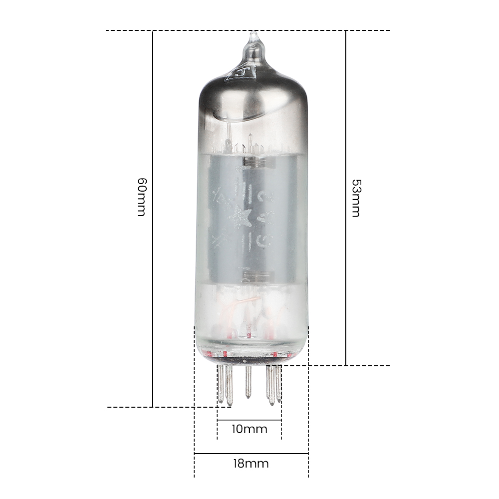 AIYIMA 2Pcs 6A2 Vacuum Tubes Valve Electronic Tube Upgrade For 6AK5/6AK5W/6Zh1P/6J1/6J1P/EF95 Pairing Tube Amplifiers