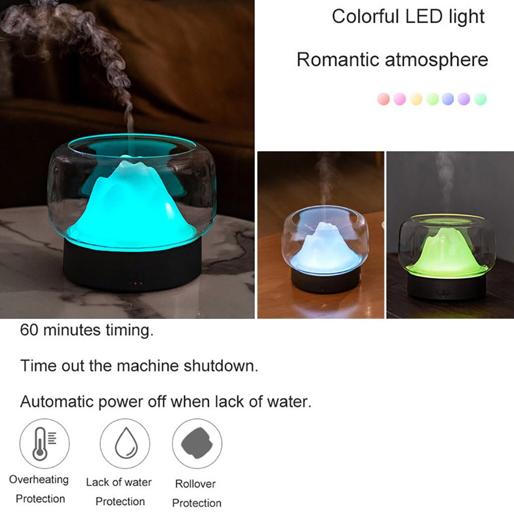 Vapeur de diffuseur d'arome d'épurateur d'humidificateur d'air d'usb 400ml pour la brume ultrasonique de diffuseur d'aromathérapie à la maison font avec la lampe de couleur de Led