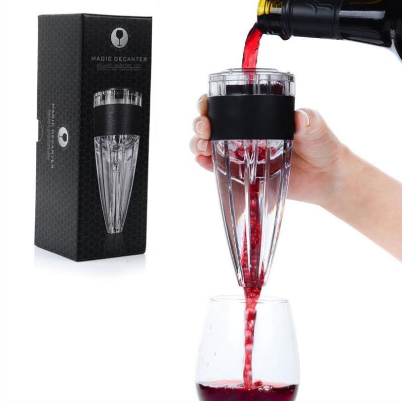 Quick Wit Rood Wijn decanter magic Premium Rode Wijn Beluchter + Stand + Filter Wijn Beluchter Decanter Set