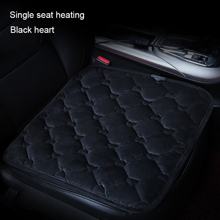 Auto Stoelverwarming Kussen Warmer Cover Winter Verwarmd Warm Hoge Lage Seat Cover 12 V 20W Elektrische Verwarming Pad auto Accessoires: Black