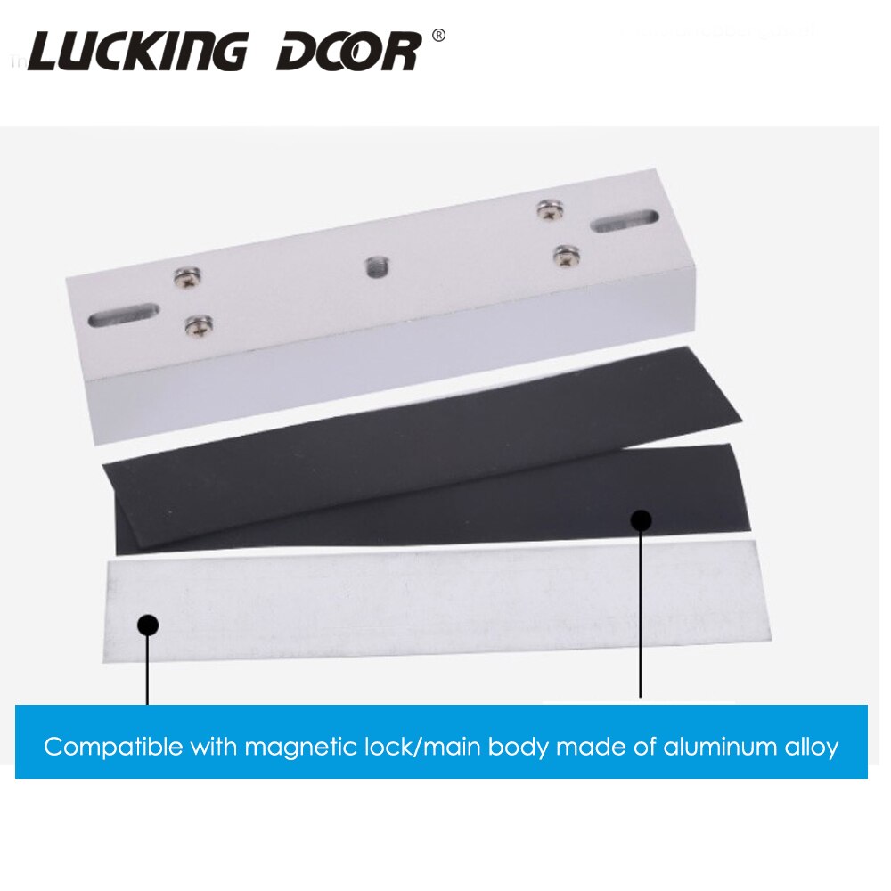 280kg Magnetic lock U shape bracket frameless glass door Access Control System Zinc alloy material