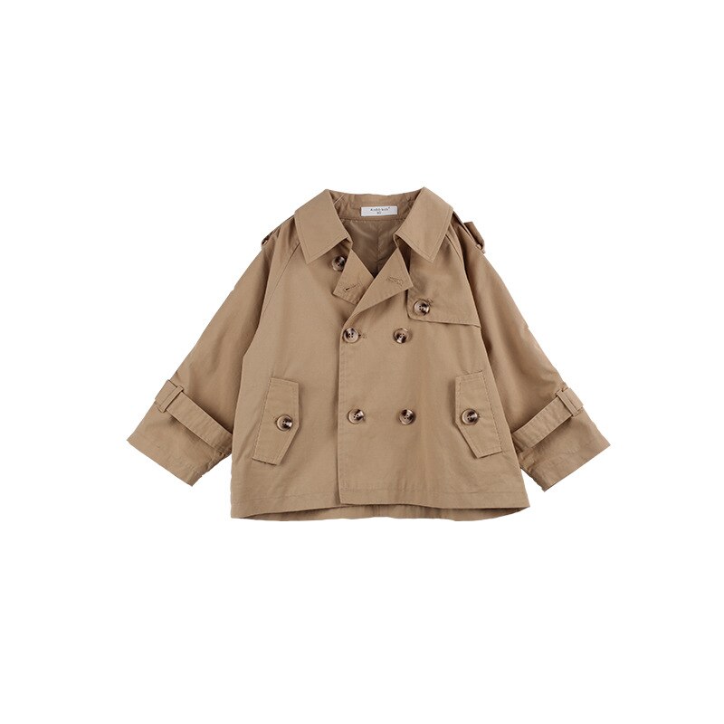 Spring Boy Girls Clothes Spring Double Breasted Children Trench Jackets Children Wind Coats Kids Loose Outwears for 2-7Y