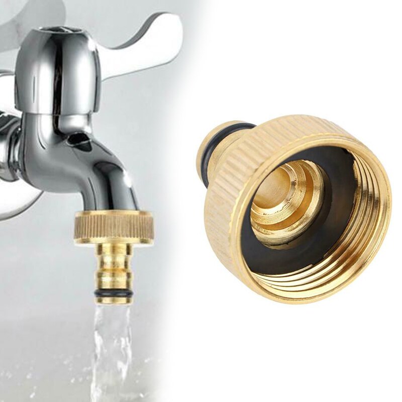 4Pcs Brass Adapters 1 Inch Female Thread Connector Joint Coupler Adapter Watering Supplies Garden Fittings Replacement