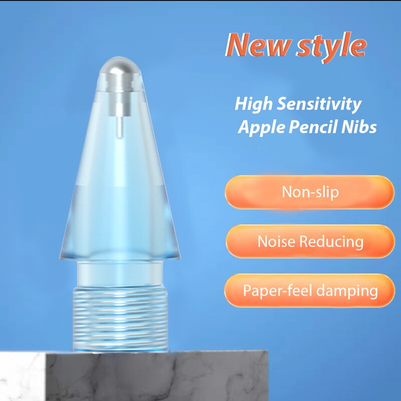 upgrade Transparent Tips For Apple Pencil 1st 2nd Generation FOR APPL PENCIL Damping Replacement Tip For Apple Pencil Nib