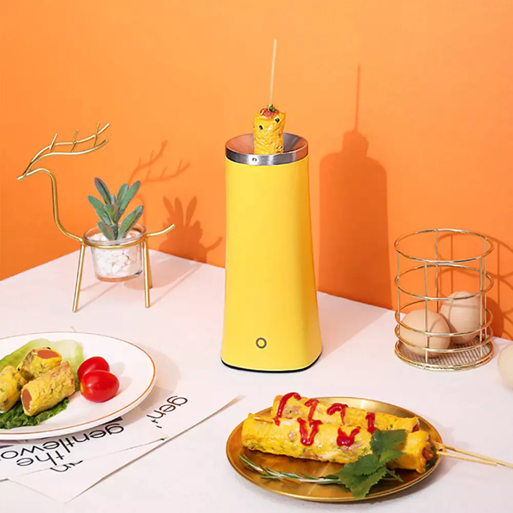 220V Electric Automatic Multifunctional Mini Egg Roll Maker Omelette Breakfast Egg Boiler Kitchen Cooking Tools Egg Cooker EU