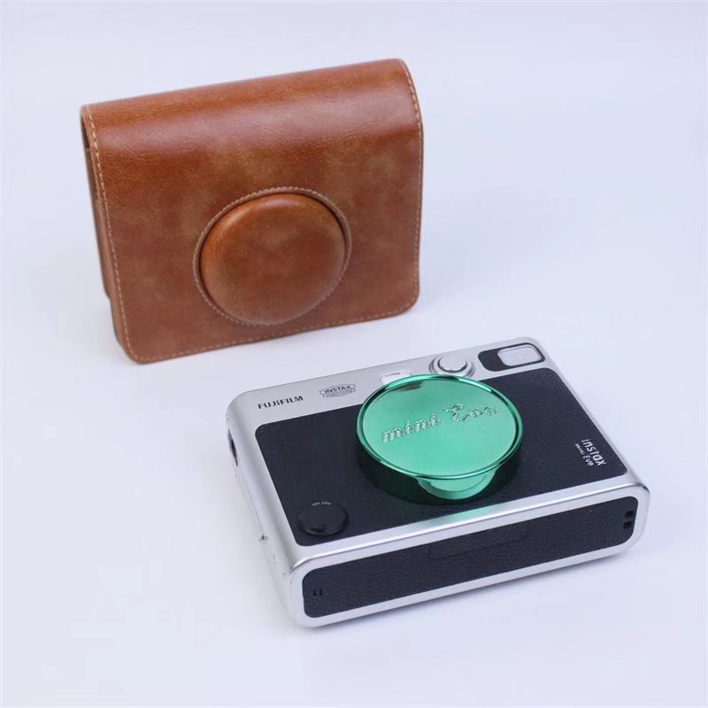 Torba na akcesoria do aparatu z paskiem na ramię pasuje do Fujifilm Instax Mini EVO: zielone światło