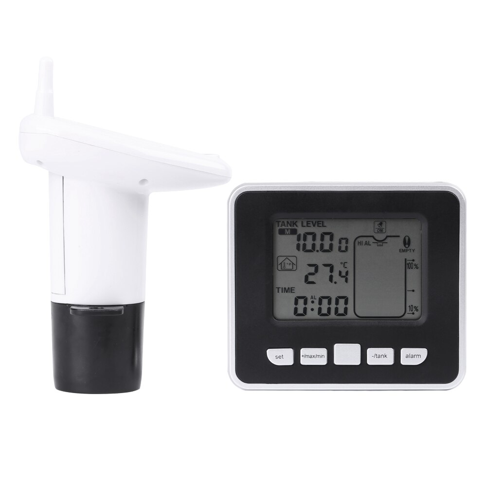 Ultrasonic Water Tank Liquid Depth Level Meter Sensor with Temperature Display