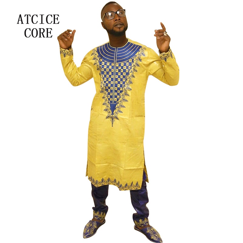 Afrikaanse jurk voor vrouw bazin riche borduren jurk voor man man mode