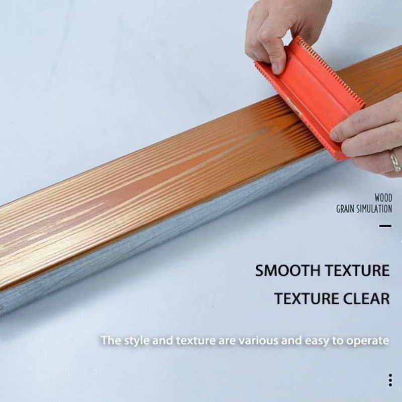 Wood Graining DIY Tool Set Imitation Wood Graining Pattern Wall Texture Art DIY Rubber Wood Grain Painting Tool Home Decoration