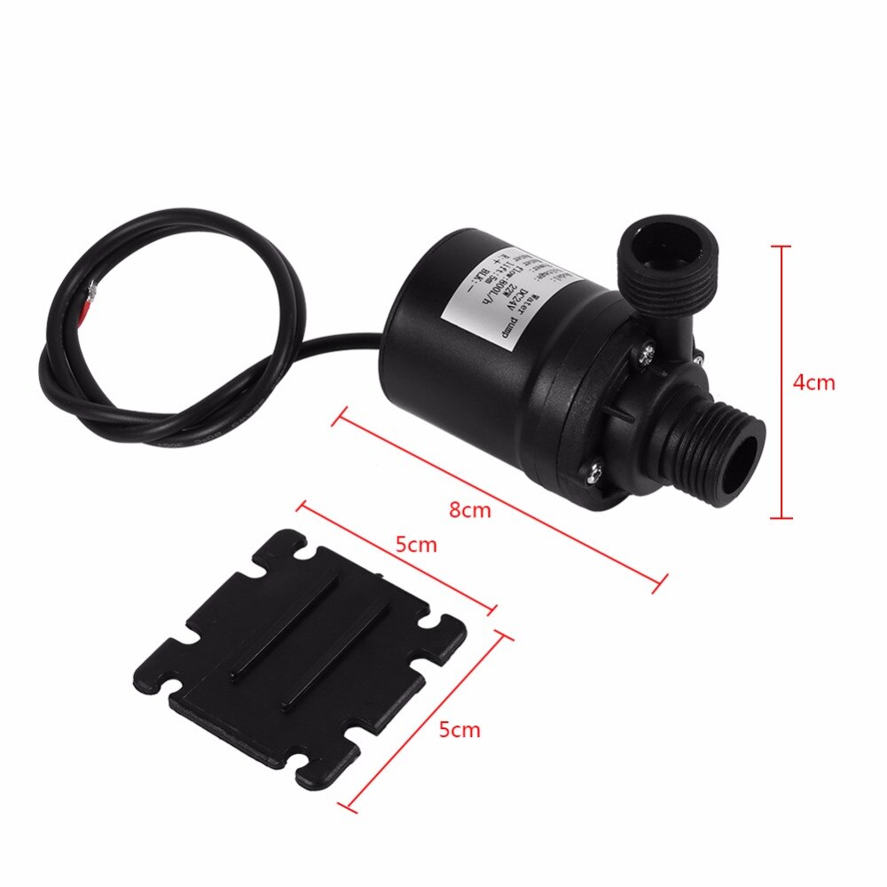 Electric Water Circulation Pump DC 24V Brushless Submersible Motor Water Pump 800L/H Solar Energy Pump for Aquarium Pond