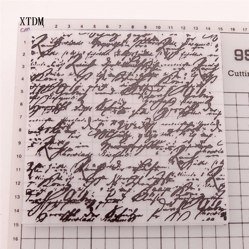 15x15cm Diary of poem Birthday wreath Embossing folders Plastic Scrapbooking DIY Template Fondant Cake Photo Album Card Making