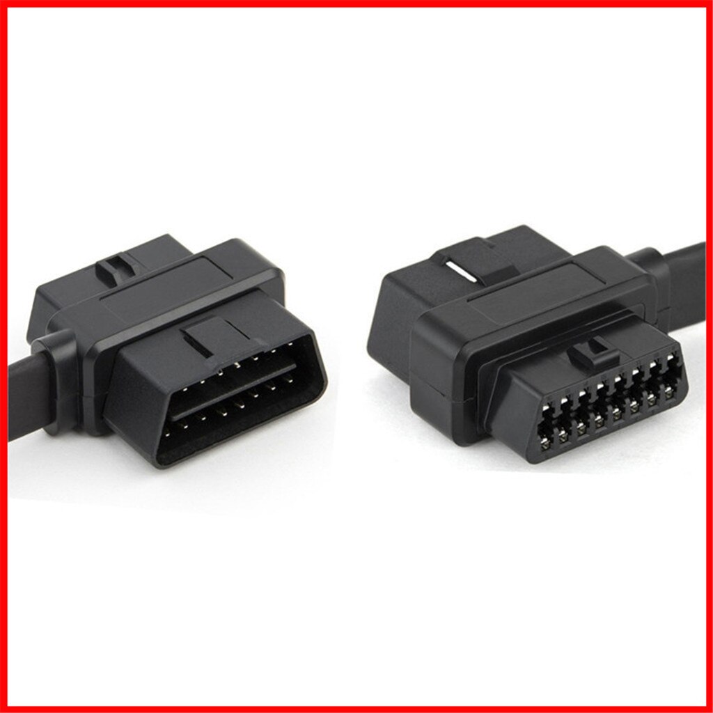 Convertor Adapter Cable Diagnostic OBD2 Extension Cable 2 In 1 70CM 16Pin Female To Male/Female Extension Connector