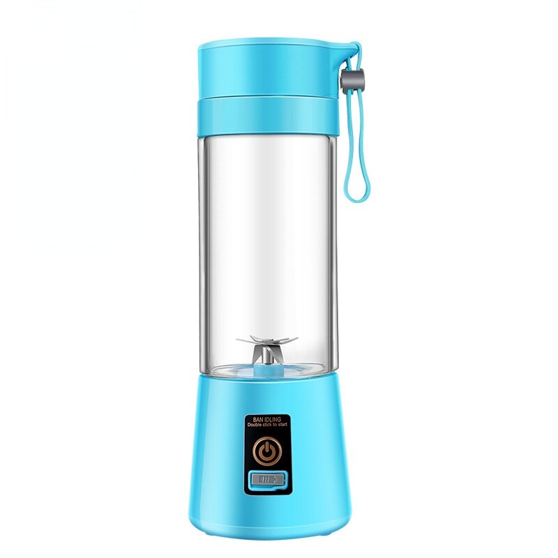 Draagbare Blender Elektrische Juicer Usb Draadloze Mixer Machine Smoothie Blender Mini Keukenmachine Persoonlijke Blender Sap Blenders: Blauw