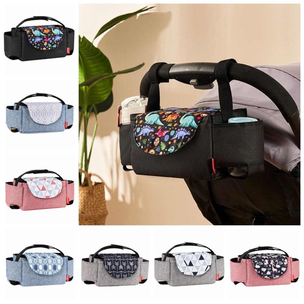 Multifunktionale kinderwagen-organizer-tasche, flaschenhalter, große fassungsvermöGen, kinderwagen-hängetasche, wickeltasche, wickeltasche, kinderwagen-aufbewahrungstasche