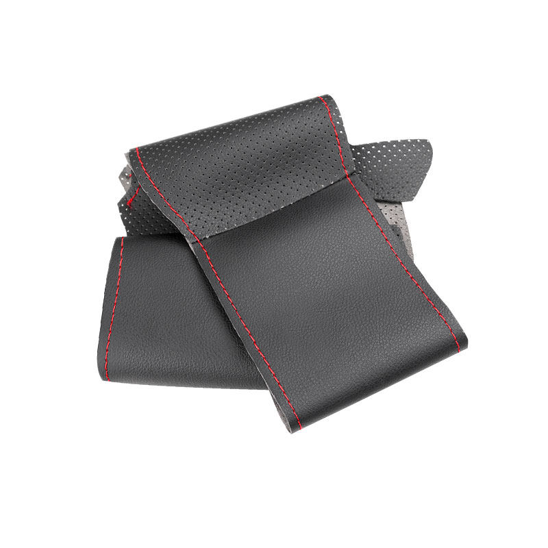 Auto Interieur Stuurwiel Microfiber Geperforeerd Lederen Bekleding Accessoires Voor Bmw X3 E83 2005 2006 2007: Black