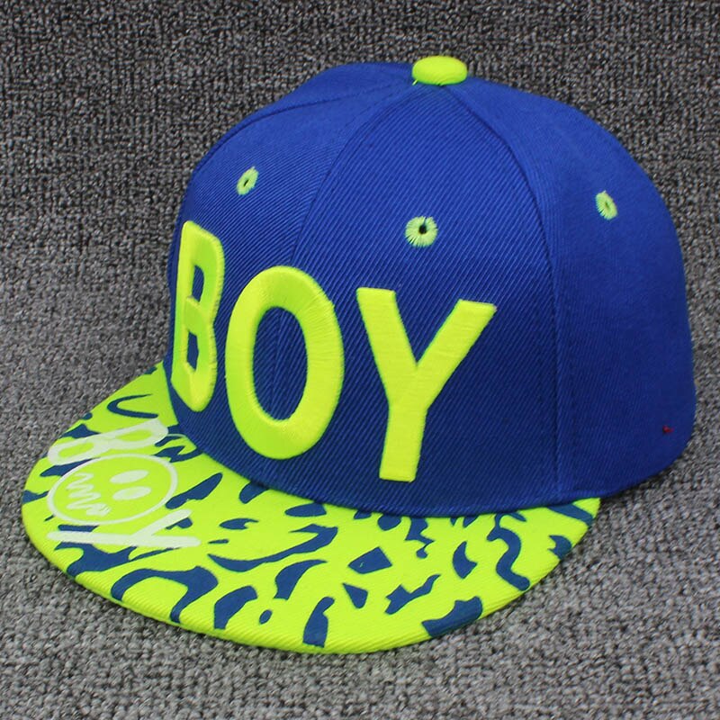 ALTOBEFUN-Gorra Snapback para niño de 3 a 8 años, gorra de béisbol ajustable, Hip Hop, CC904: Azul cielo