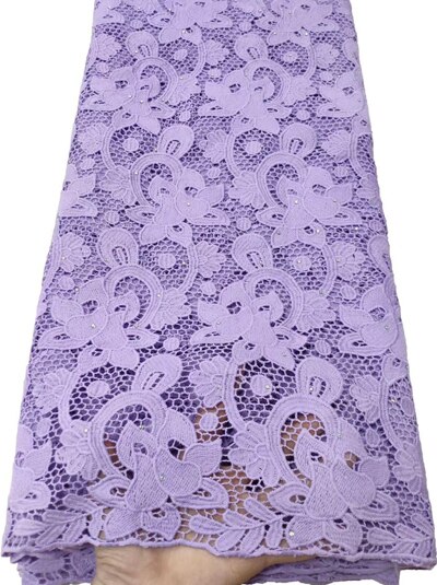 YTB84 Afrikaanse Kant Stof Guipure Kant Embroiderey Afrikaanse Koord Kant Stof Nigeriaanse Kant Stof Voor Bruiloft: AS PIC5