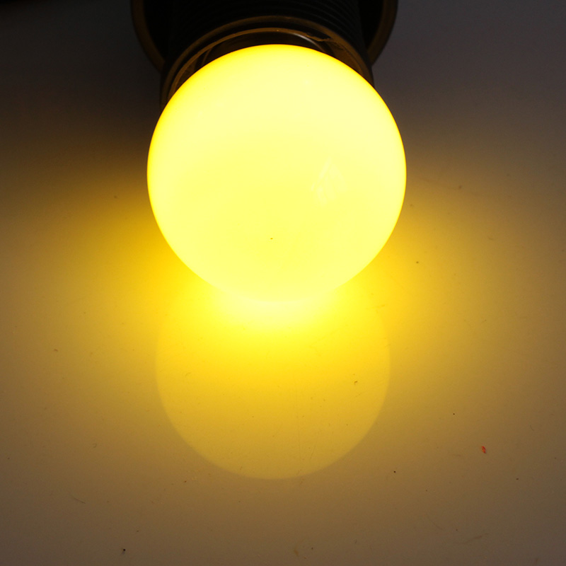 1pcs Lampade Led Bulb B22 Mini Colorful 12 24 V Volt 110V 220v 1W G45 Decorative Christmas Night Light 12V 24V Home Lamp: Clear / Yellow