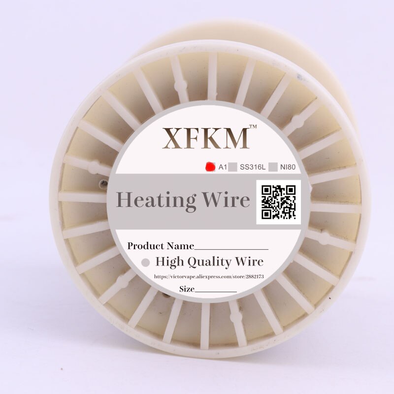 XFKM 300Feet(100M)/roll Alien Clapton Tiger Fused Wire heating wire for RDA RBA Rebuildable Atomizer Vaporizer coils