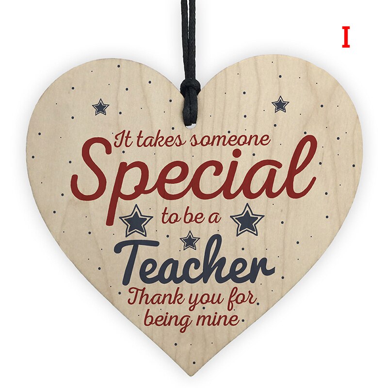 1Pc Xmas Wooden LOVE Christmas Chip Hanging Plaque Pendant Heart Shape Letter Friendship Wine Bottle Decor Pendant Tags