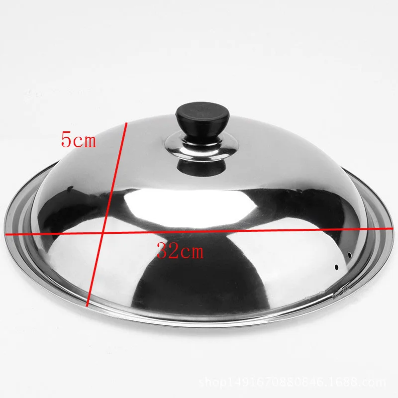 Kochen wok Pfanne Deckel Edelstahl Universal- Pfanne Abdeckung Sichtbar Ersetzt Deckel Braten wok Topf gute Halbkreis wok Abdeckung: Licht Grün