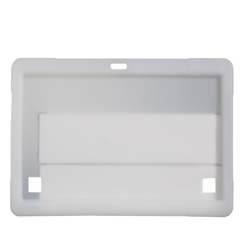 Bdf 10 Inch Tablet Soft Silicon Rubber Case Kids Shockproof Cover Voor Tablet Pc Gebruik Shockproof Weerstand Waterdicht: WHITE