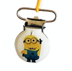 5 st barn bte hörapparatklämma säkerhetslina otoclipskydd för att förhindra fall och förlust binaural: Minions