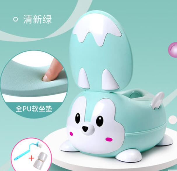 kinderen wc baby meisje en jongen potje toiletbril voor baby jongen kind urinoir grote wc: green  PU cushion