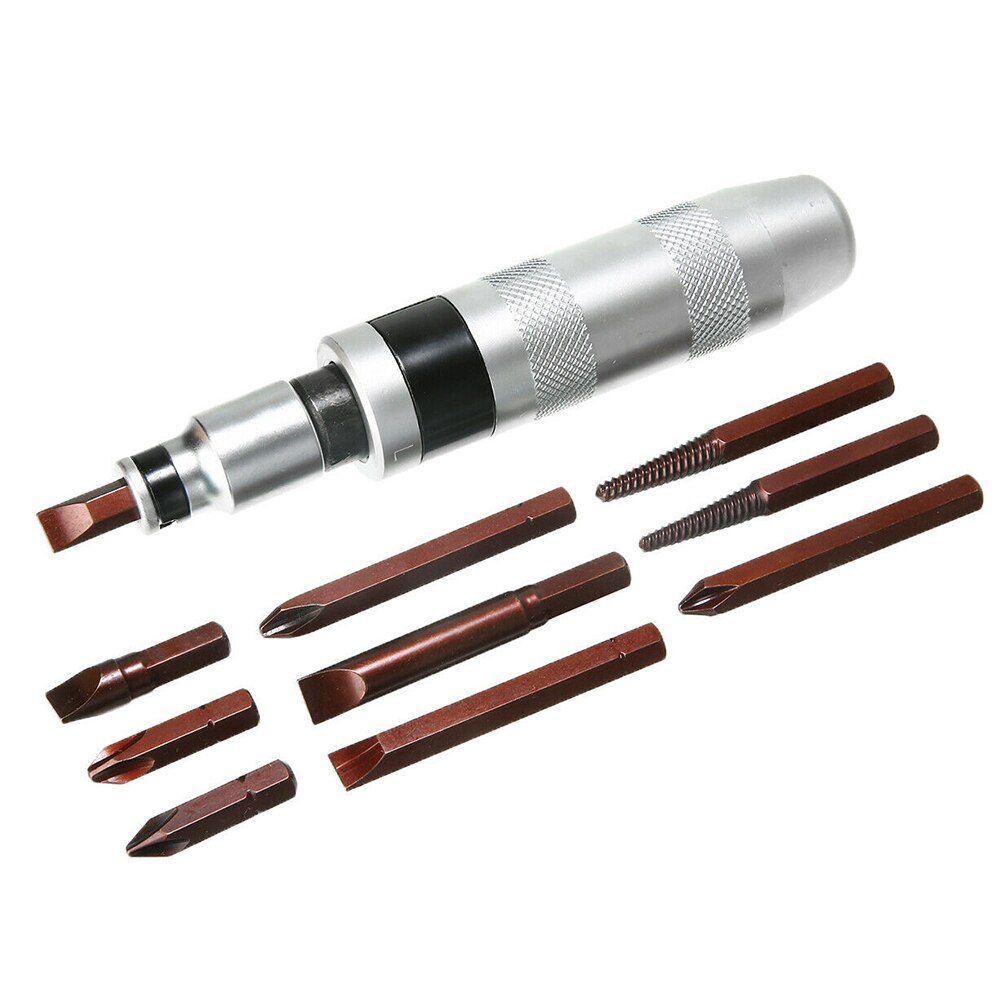 12pcs Socket Electric Flat Impact Driver Bits Screwdriver Set Screw Drill Extractor Practical Kit Hand Tool With Case Non Slip
