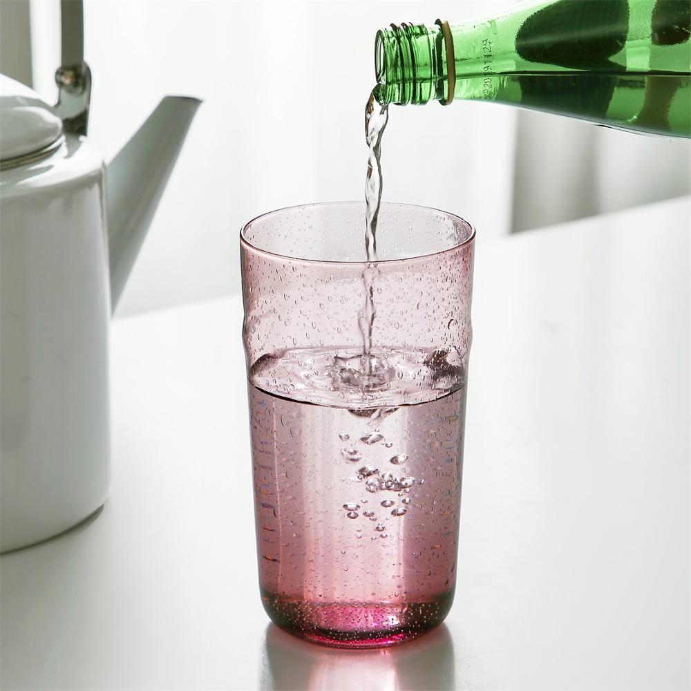 Bubble Effect Glass Mug Household Transparent Simple Drinking Glass Female Milk Beverage Beer Juice Cup