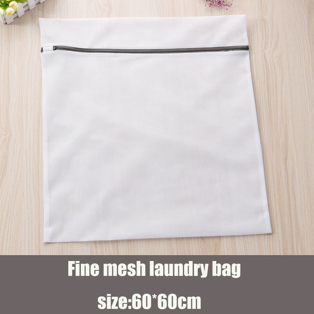 Lynlås foldbar nylon vaskepose sokker undertøj tøj vaskemaskine beskyttelse net mesh poser vaske poser: Xi6060