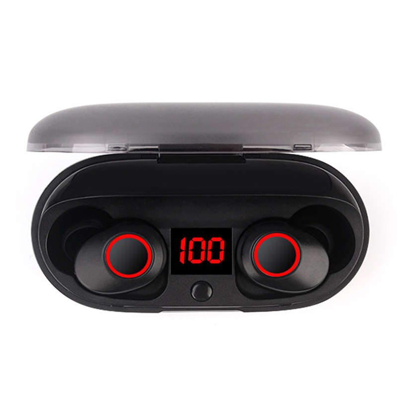 J29 Bluetooth 5.0 Tws Battery Display Mini Wireless Ear Buds Twins Earphone Headphones With Battery Case Hands Free: Default Title