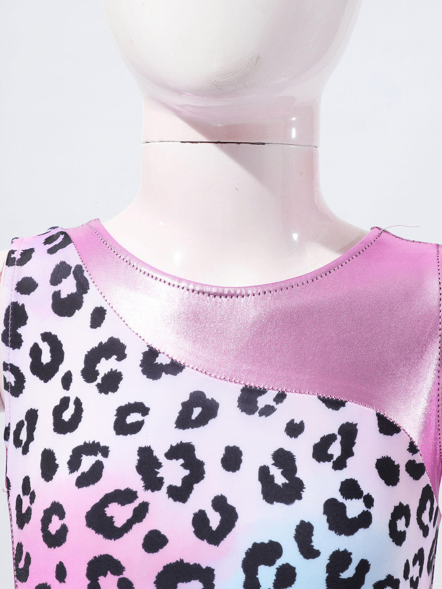 Kind Meisjes Gedrukt Dans Gymnastiek Outfit Mouwloos Bodysuit Met Shorts Ballet Turnpakje Training Dancewear