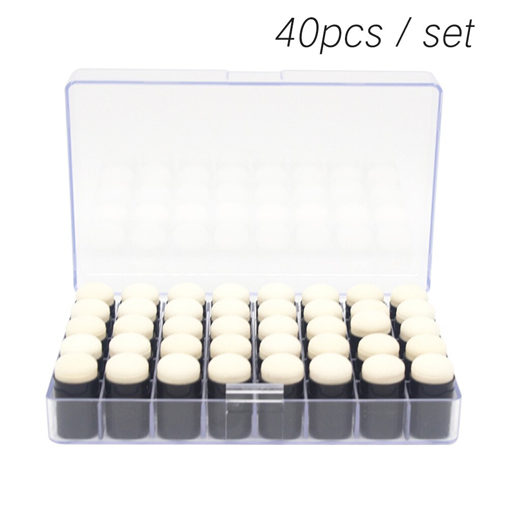 40pcs School Painting Craft Set DIY Paint Drawing Sponge Foam Finger Chalk Ink Applying Chalk Inking Staining Sponge Art Tools: 01
