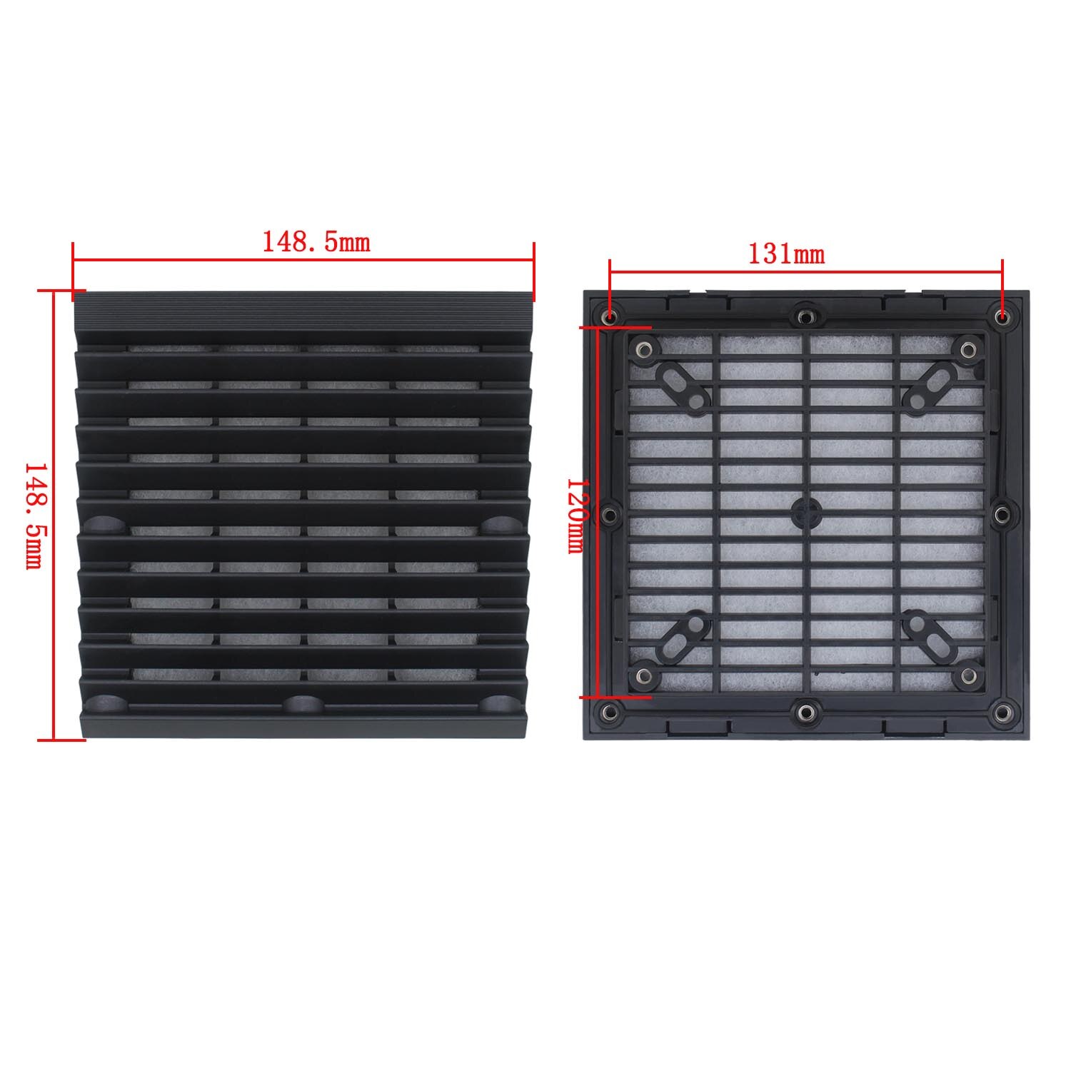Cabinet Ventilation System Fan Filter Dust-proof Louver Ventilation Filter Set Shutters Fan Grille Air