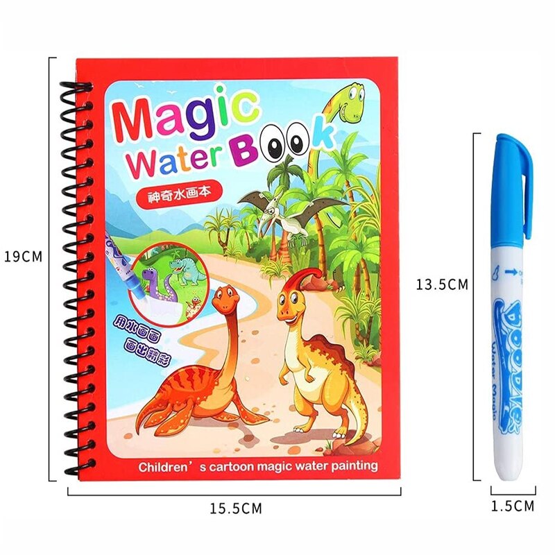 35 Style Montessori Set da disegno per giocattoli per bambini colorazione riutilizzabile libro magico per acqua tavolo da pittura per Doodle educativo precoce sensoriale