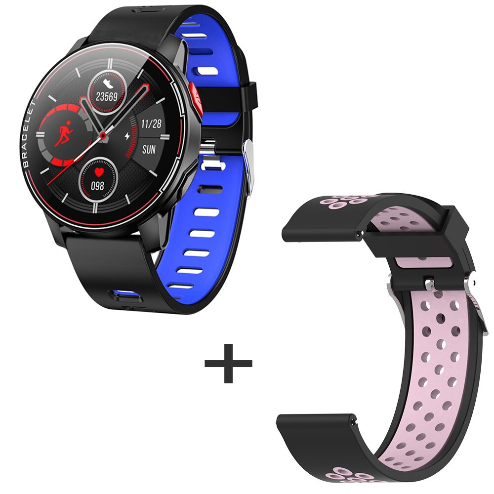 neue L6 Smart Uhr IP68 Wasserdichte Sport Männer Frauen Bluetooth Smartwatch Fitness Tracker Heart Rate Monitor Für Android IOS: B3